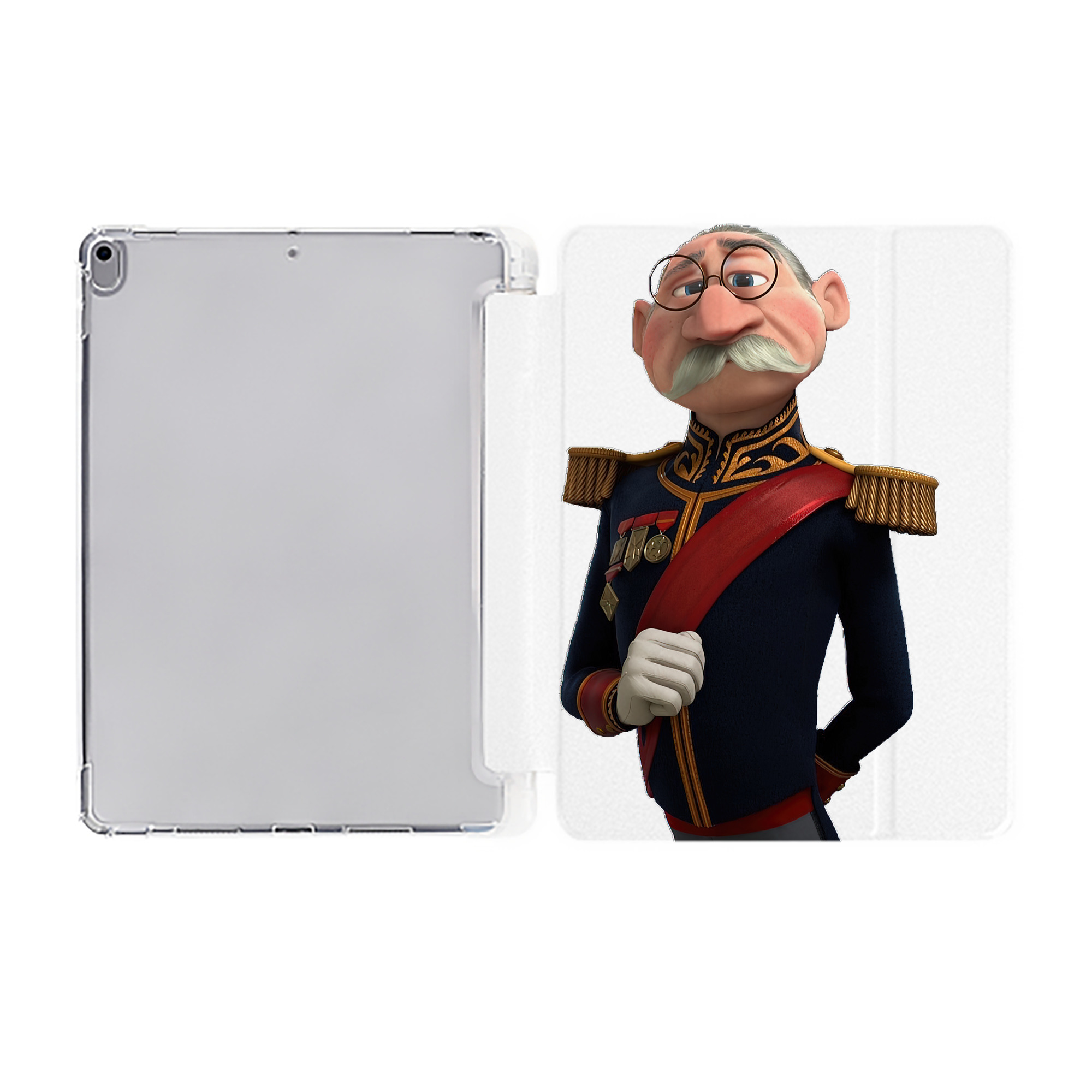 （画像用） アナと雪の女王 アンナ エルサ Frozen Anna Elsa IPad ケース ペン収納付き 三つ折りスタンド PUレザー×シリコン 対応機種9.5/10.5/10.9インチ